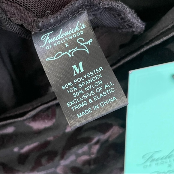 Frederick’s of Hollywood x Megan Fox Lily Alexis Burnout Velvet Bodysuit - Picture 5 of 7